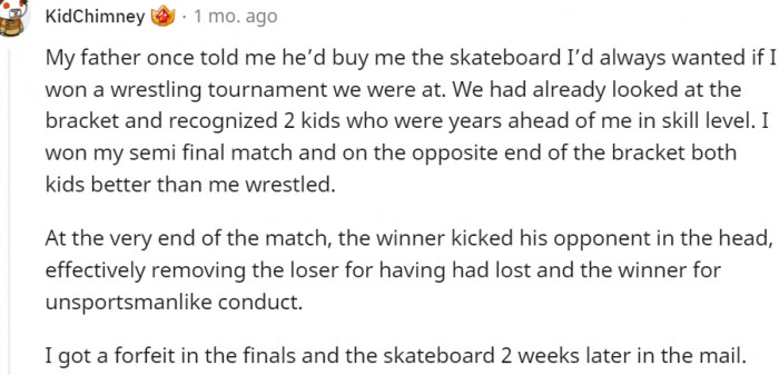 15. And this is how I won my skateboard