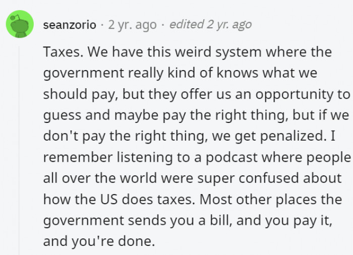 7. Paying taxes in the U.S. is like playing Russian Roulette.