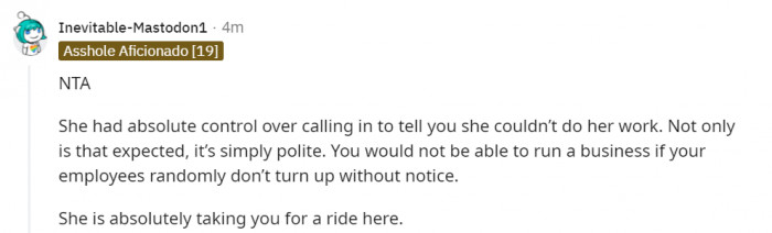 And some of the people online think Peggy was taking him for a ride