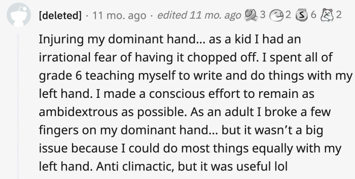 14. At least OP remained handy