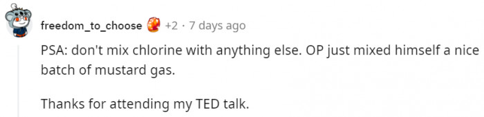 Well, not really. Mustard gas is made differently.