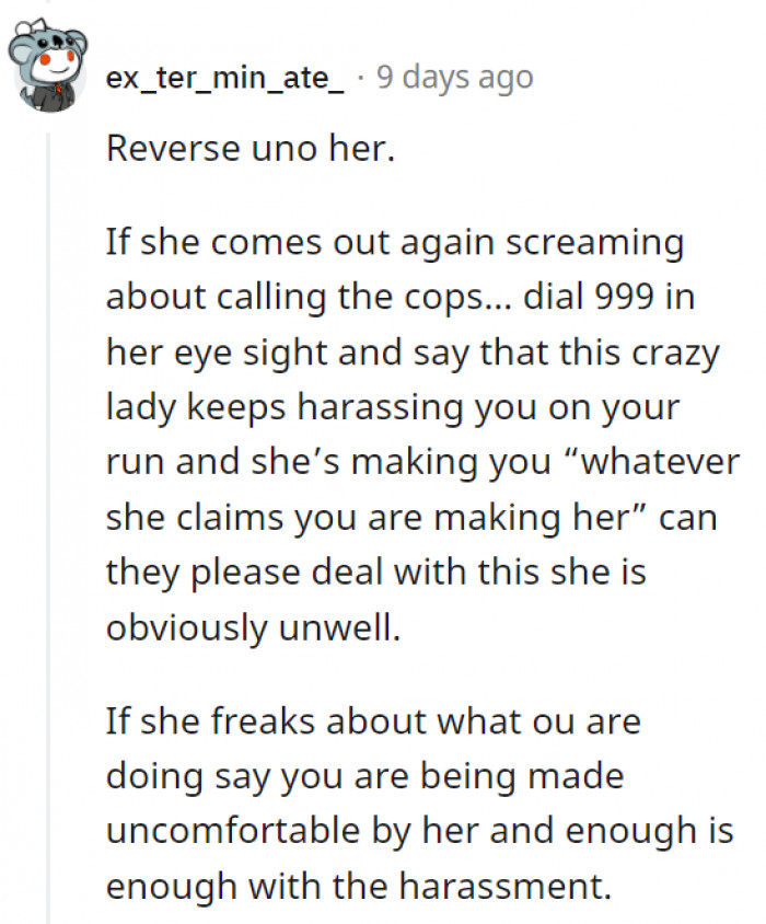 Oh, we'd definitely love to see the look on her face if OP does this.