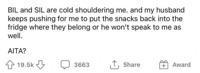 Their reaction made OP question her decision.