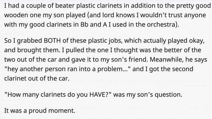 And is actually a good investment in times of trouble during a specific situation