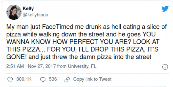 16. Not the pizza
