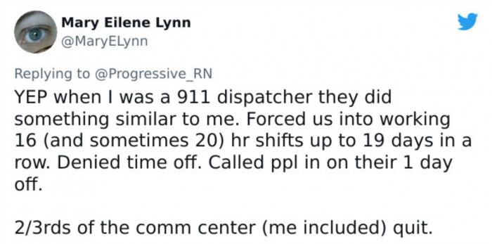 If employers treat people unfairly, the staff will ultimately end up quitting.
