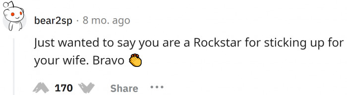 Husbands who stand up for what is right, regardless of who they are against, are true gems.