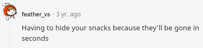 12. Only children will never know the life-and-death situation of hiding a snack