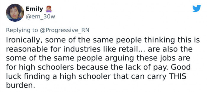 Even if high school students have the energy to work, they will eventually tire of the unfair treatment.