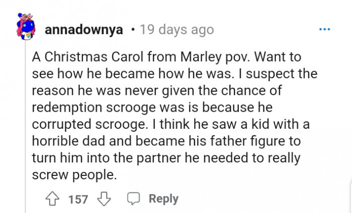7. A Christmas Carol from Marley's POV