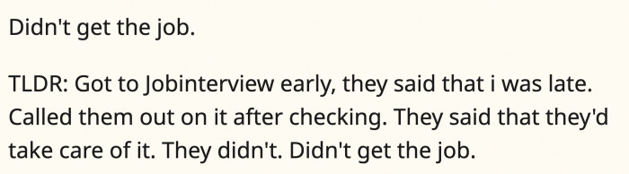 In the end, it did not turn out great.