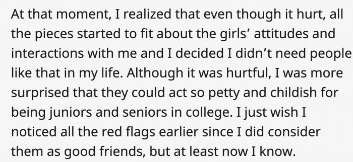 you might cross paths with friends who will be with you in the future