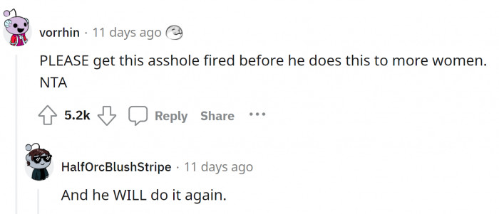 OP should do something about him.