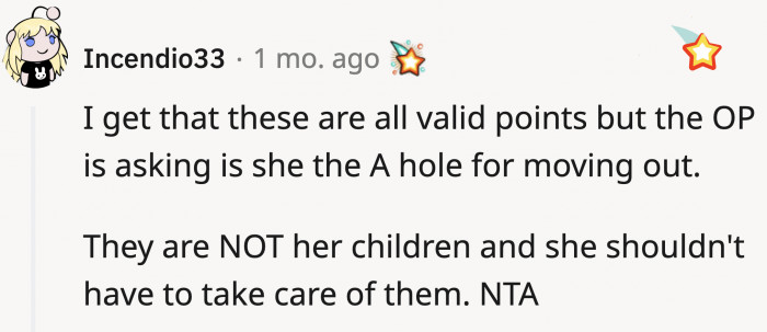 They were steering clear of the topic, and OP needed to know she wasn't the a**hole.