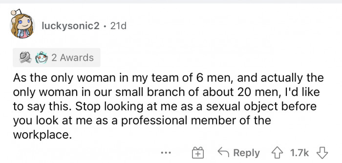 Women working in a male-dominated space is difficult.