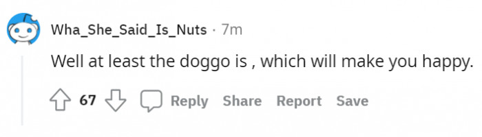 12. The dog at least ends up happy here!