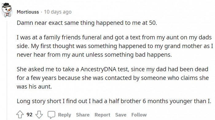 This person said that nearly the same thing happened to her 50 years ago.