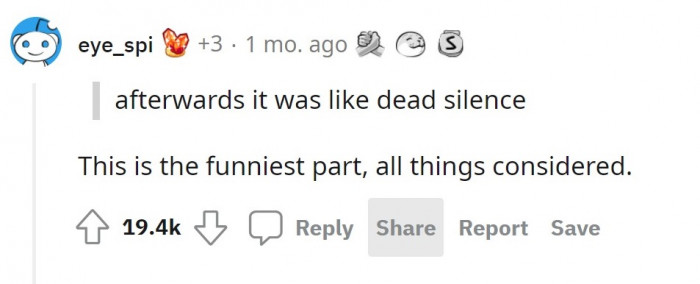 An interesting choice of words.