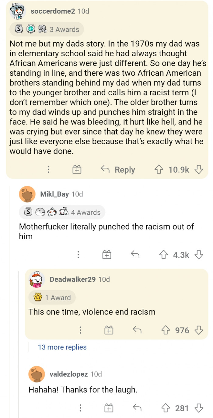 #6 Brother Punched Racism Out of His Mind