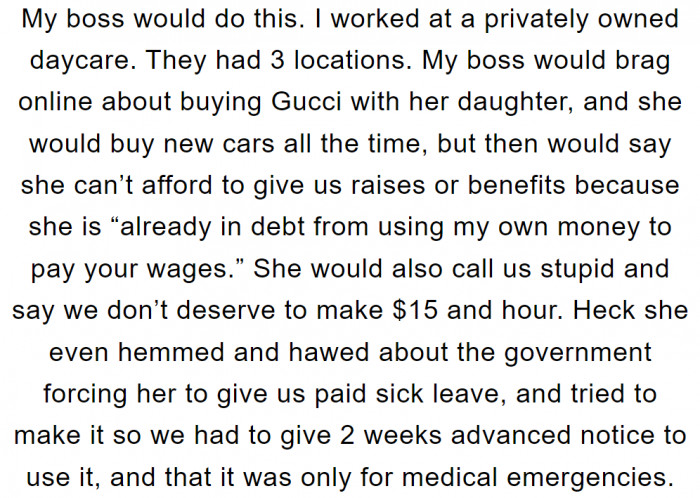 This boss deserves to go to hell.