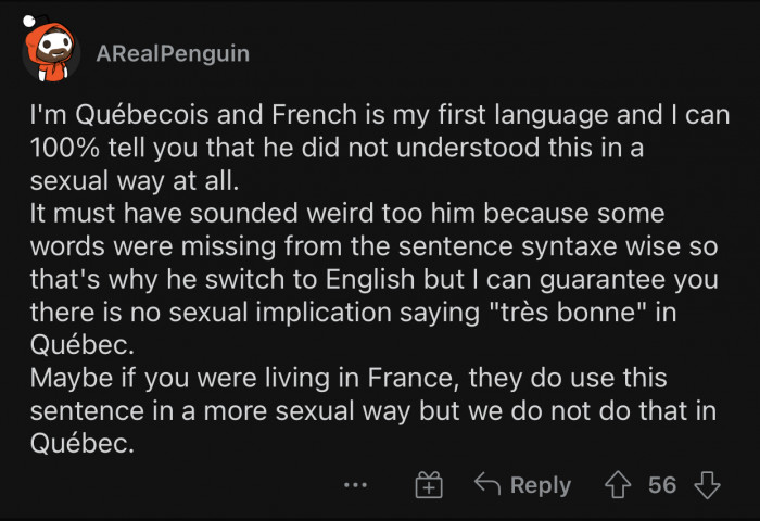 Slang is not the same in countries that speak the same language.