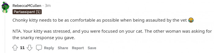 You only protected yourself by providing your cat with a comfortable space to be in.