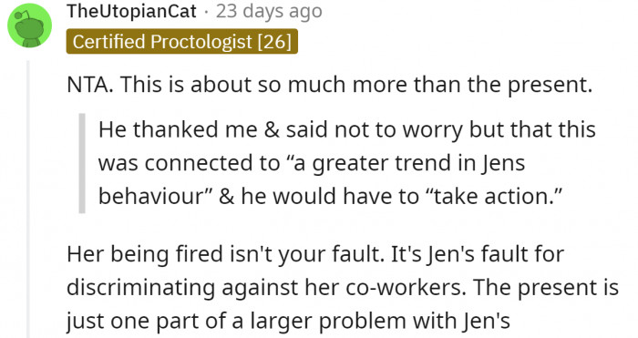 She was just a classic Karen.