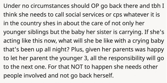 If Veronica is this unstable while her baby is still unborn, how will she behave once she has to care for it?