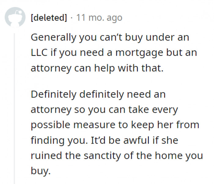 It'd be awful if she ruined the sanctity of their entire life