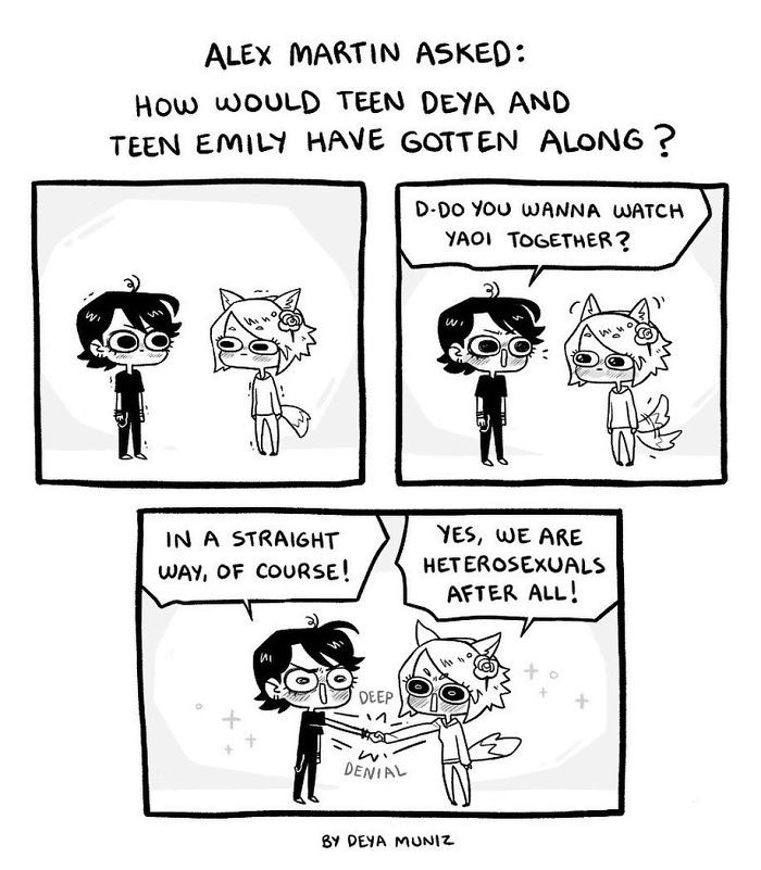 27. Let's take our deep denial back in the closet—in a straightforward way, of course