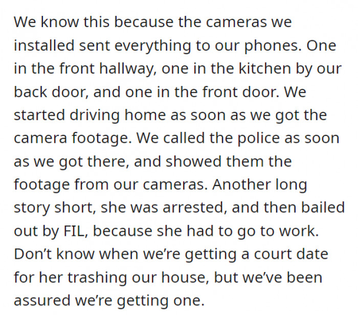 It was all caught on camera