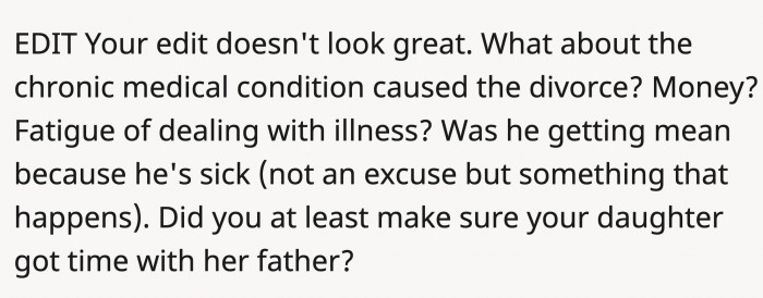 The comment section is filled with feedback that OP might reflect on, and it's better to know more.