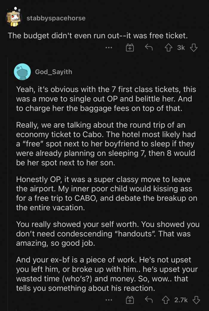 Good thing she broke up with him. He doesn't deserve her.