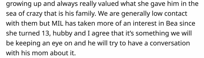 And her eldest daughter seemed to take a liking to her grandma