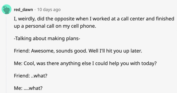 You can take the person out of the work, but you can't take the work out of the person