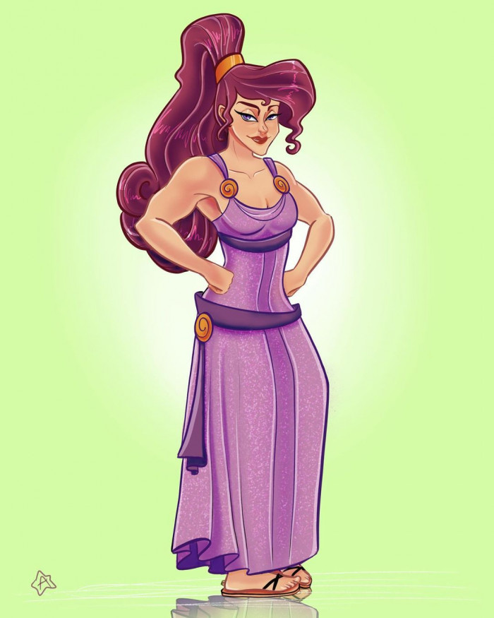 6. Here is body builder Meg from the movie, Hercules