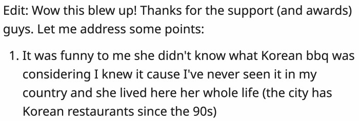 Some things OP wanted to clarify: