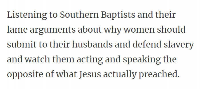 14. The overflowing misogyny is unbearable.