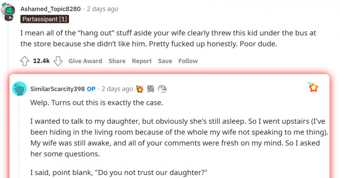 The poor boy had to face so much embarrassment solely because of disapproval from the toxic mother.