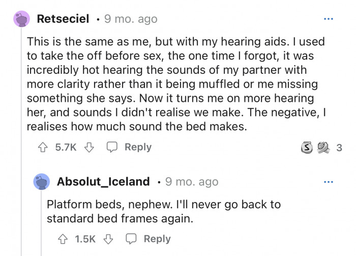 This story, but with hearing aids? Interesting.