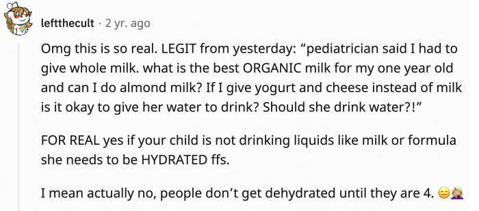 These are the same people who study before a pregnancy test, thinking it's an exam.
