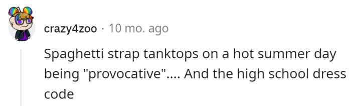 That high school dress code can go straight to hell