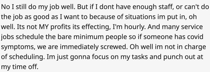 But remember to do it for yourself.