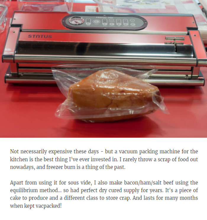 17. The vacuum sealer obsession—it uses a lot of plastics, though