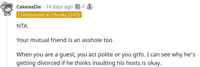 Redditors shared their views. And right off the bat - bullseye!