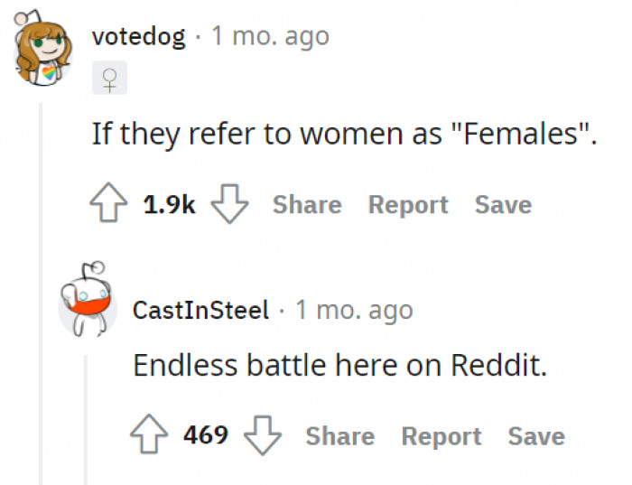 When they call women 