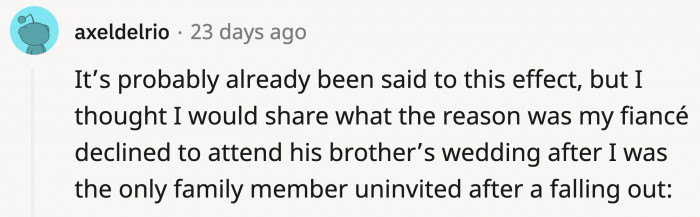 In another world, OP's husband could have defended her this way.