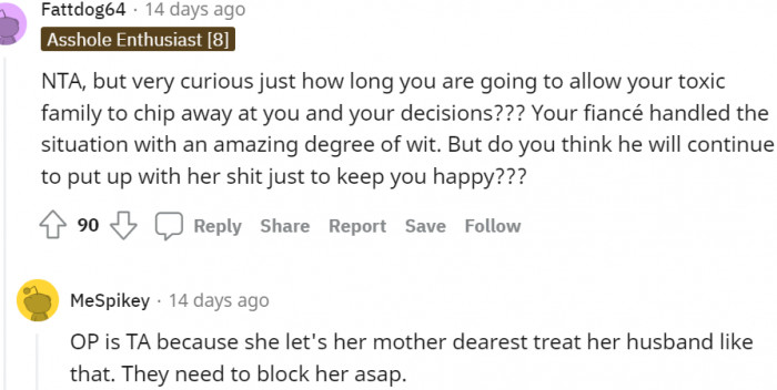 15. They need to block her ASAP