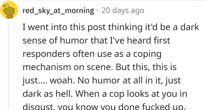 But this is far from humor—it is just sick