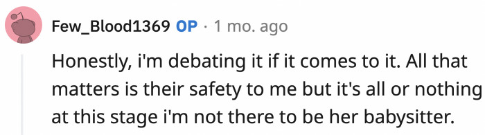 If worse comes to worst, OP might end up being legally responsible for her siblings.